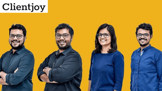 Clientjoy Founders-Abhishek Doshi, Anupama Panchal, Yash Shah, and Shashwat Bhatt
