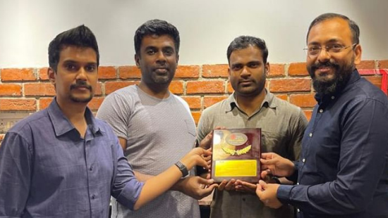 MyDiagnostics Founders: Vikas Gupta, Srinivasa Vivek, Muruganandam N, and Vignesh Babu