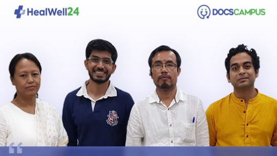 Healwell24 Founders: JK Singha, along with Rk Ningthem, Nilesh Bhanushali and Chittaranjan Mishra