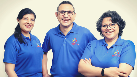 Sportyze Founders: Ankur Chaudhary, Anubhuti Singh, and Richa Mamgain Pant