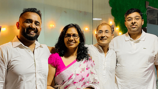 Mobility Startup Chalo Founders: Vinayak Bhavnani, Priya Singh Dubey, Mohit Dubey, and Dhruv Chopra